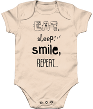 Load image into Gallery viewer, Eat Sleep Smile Repeat babygrow
